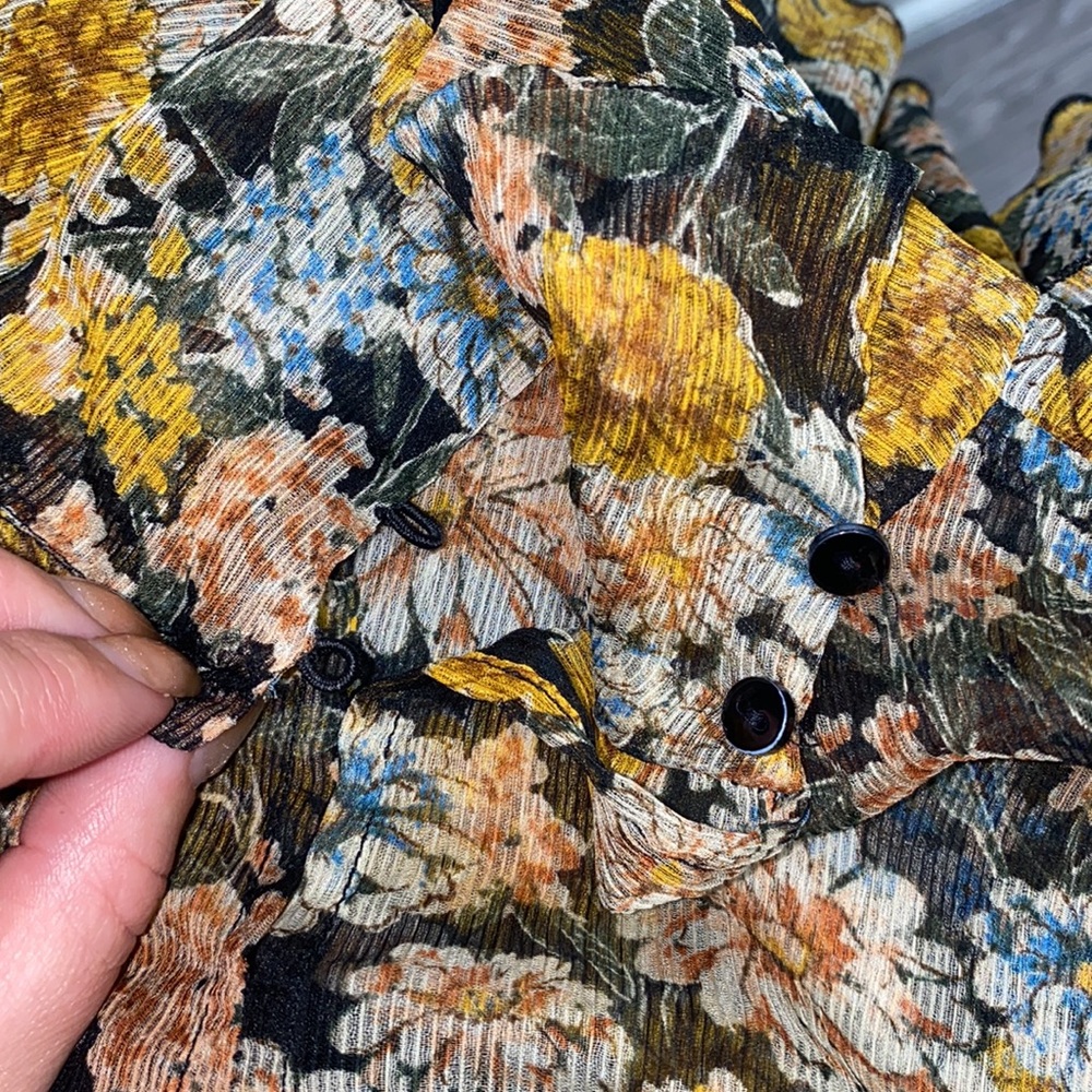 Zara Floral Ruffle Dress - Picture 5 of 6